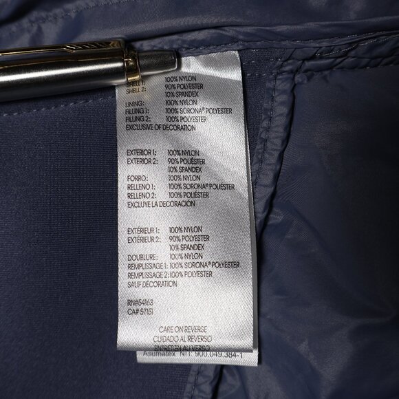 Calvin Klein Lightweight Puffer Jacket – Blue (Women’s XS) - Picture 9 of 10